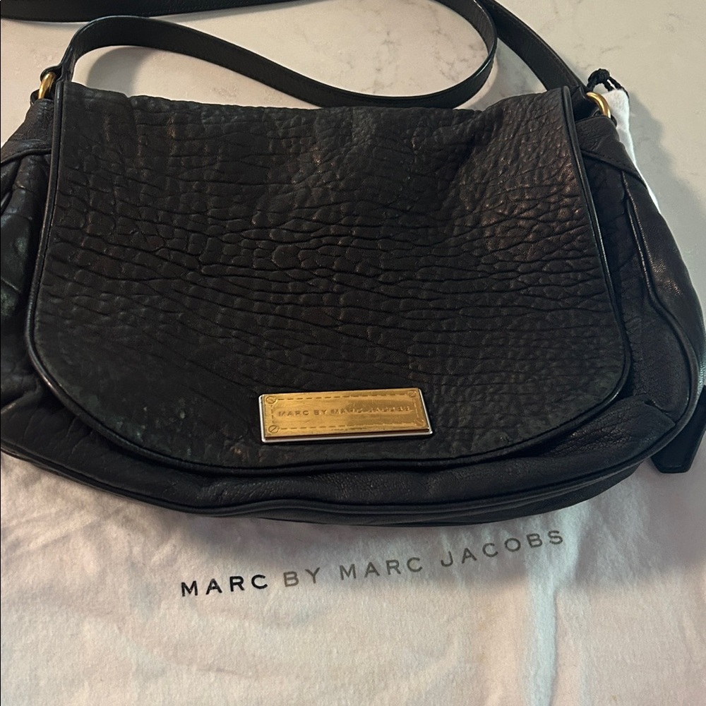 Marc by Marc Jacobs Textured Black Leather Bag